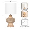 Kate and Laurel Bahira Modern Metal Bedside Table Lamp - 2 of 4