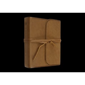ESV Single Column Journaling Bible (Natural Leather, Brown, Flap with Strap) - (Leather Bound) - 1 of 1