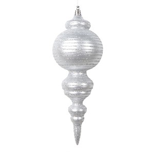 Vickerman 10" Matte with Glitter Finial Ornament - 1 of 1