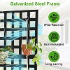 Metal Raised Garden Bed with Trellis, 70.87"x46.46"x11.81" Tall Rust-Resistant Privacy Planter Box for Patio, Vines, Vegetables - 3 of 4
