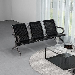 Kinsuite Waiting Room Bench - Waiting Room Chairs with Arms Airport Reception Bench - 1 of 4