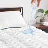 Waterproof Mattress Protector, Mattress Pad with Elastic Straps and Buttons Fits to 6-18 Inch - 2 of 4