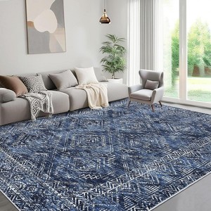 TackView Area Rug for Bedroom Machine Washable Area Rugs Modern Abstract Carpet with Non Slip Backing for Living Room, Dining Room - 1 of 4