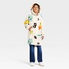 Boys' Pokemon Kanto Starters Oversized Plush Hooded Sweatshirt - Cream - 3 of 3