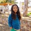 Kids' Organic Raglan Lightweight Sweatshirt Peacock Blue - Jackalo - 4 of 4