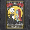 Juniors Womens The Nightmare Before Christmas VI The Lovers Tarot Card Crop T-Shirt - 2 of 4