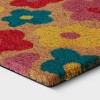 1'6"x2'6" 'Hello' Floral Doormat - Sun Squad™: Outdoor Welcome Mat, Multicolor, Coir, Summer Decor - 2 of 3