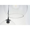 Elegant Lighting Baxter 5 Lights Black Pendant With Clear Glass - 4 of 4
