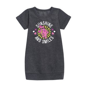 Girls' - Blue's Clues & You! - Mommy Is My Sunshine Graphic Short Sleeve Fleece Dress - 1 of 3