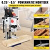 VEVOR Woodworking Mortise Machine, 3/4 HP 3400RPM Powermatic Mortiser With Chisel Bit Sets, Benchtop Mortising Machine, Silver - 3 of 4