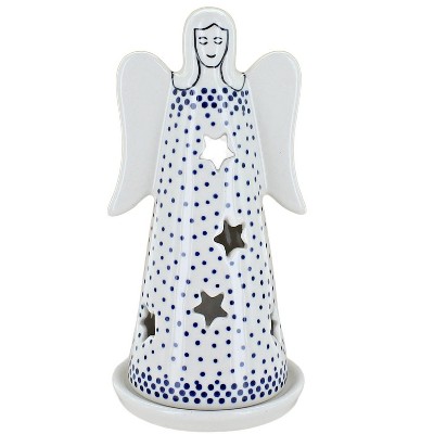 Blue Rose Polish Pottery L034 Manufaktura Small Angel Luminary