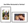 Americanflat Aluminum 11x17 Picture Frame - Use as 8x12 Frame with Mat or Display 11x17 Photo Without Mat - Picture Frames for Wall Display - Black - 4 of 4
