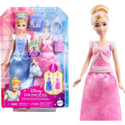 Disney Princess 2 in 1 Stories Cinderella 11.5" Fashion Doll Set and Accessories