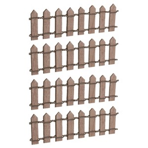 Unique Bargains Decorative Miniature Garden DIY Mini Ornament Picket Fence - 1 of 4