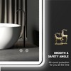 Large Rectangular Frameless Anti-Fog Dimmable Wall Mounted Lighted Bathroom Vanity Mirror in Silver(42"x36") - 3 of 4