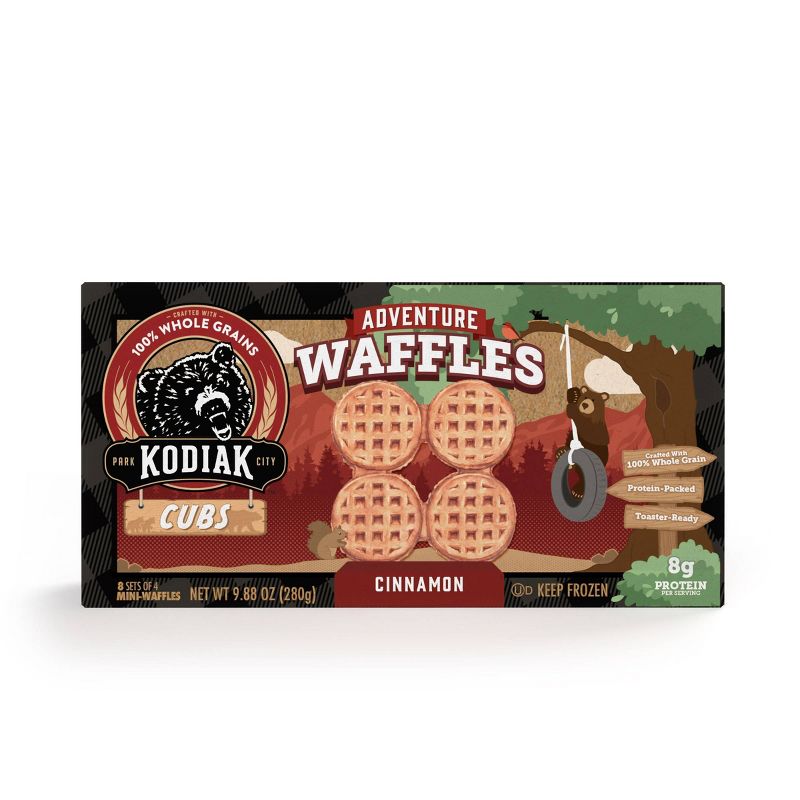 Kodiak Cubs Adventure Frozen Cinnamon Waffles  - 9.88oz/8ct, 1 of 8