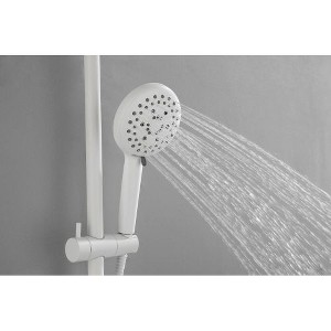 ShowerSpas Ultimate Shower Configuration: 10-Inch Rainfall Shower Head, 4-Mode Handheld Shower, Sliding Bar, and Soap Holder - 1 of 4