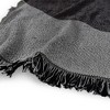 Avatar The Last Airbender Airbender Blue And Black Kanji Blanket 50"x60" Woven Tapestry - 3 of 4
