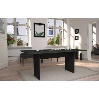 67.91" Gray MDF Modern Rectangular Dining Table