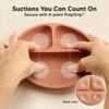 3-Pack Prep Suction Plates for Baby, 100% Silicone Toddler Plates, BPA-Free Divided Baby Plates with Suction - 3 of 4