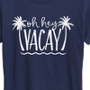 Women's - Instant Message - Oh Hey Vacay Short Sleeve Graphic T-Shirt - 2 of 4