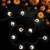Northlight LED Bloodshot Eyeball Halloween Lights - 4.5' Clear Wire - Warm White Lights - 10ct - 3 of 4