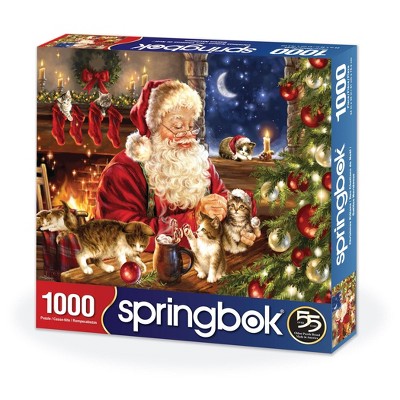 JOY AROUND THE WORLD  1000 pc Puzzle Holiday Santa   Springbok 
