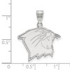 Black Bow Jewelry 10k White Gold Northwestern Wildcats NCAA Large Pendant - 2 of 3
