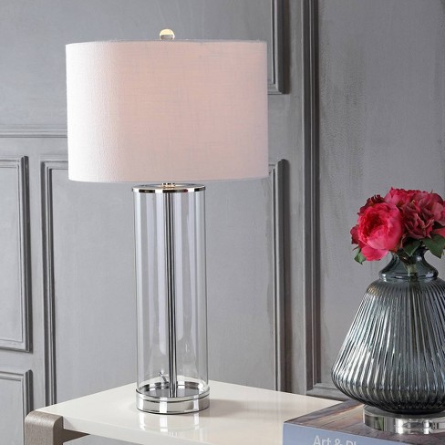 29" Glass Harper Table Lamp (Includes LED Light Bulb) Clear - JONATHAN Y - image 1 of 4