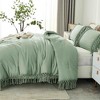 BAGOKIE 3 Pieces Boho Tassel Bed in a Bag Comforter Set - 3 of 4