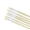 Unique Bargains Filbert Brush for Gouache Nylon Bristles with Aluminum Collar and Plastic Handle 6 Pcs - 3 of 3