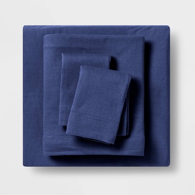 Queen Jersey Sheet Set Navy - Room Essentials™