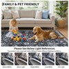 Vintage Large Area Rug for Living Room Bedroom Distressed Rug Non-Slip Low Pile Machine Washable Rug - 4 of 4