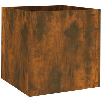 vidaXL Square Garden Planter - Solid Pinewood Flower Box - Ideal for Plants, Vegetables, Herbs and Flowers - Suitable for Garden, Patio, Balcony Decor