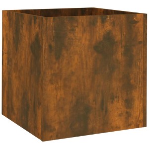 vidaXL Square Garden Planter - Solid Pinewood Flower Box - Ideal for Plants, Vegetables, Herbs and Flowers - Suitable for Garden, Patio, Balcony Decor - 1 of 4