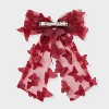 3D Butterfly Bow Hair Barrette - Wild Fable™ Maroon - 2 of 3