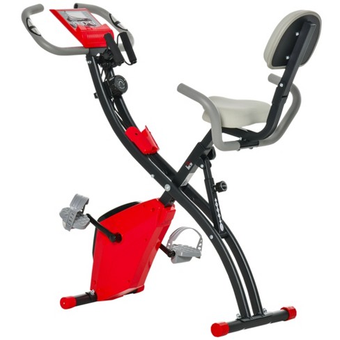 Recumbent bike with online resistance bands