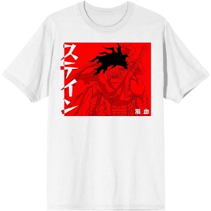 Stain & Iida My Hero Academia Anime Character Mens Black Shirt - 1 of 3