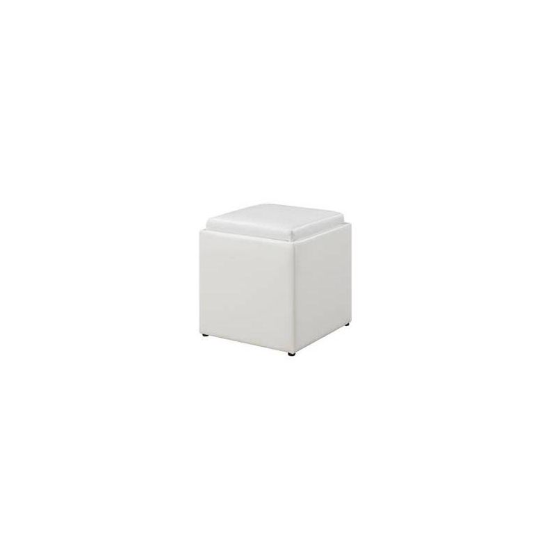 Designs4Comfort Park Avenue Single Ottoman with Stool and Reversible Tray - Breighton Home, 1 of 6