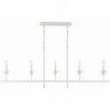 Crystorama Lighting Broche 5 - Light Chandelier in  Matte White - 3 of 4