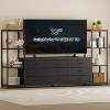 TV Stand for Living Room, Entertainment Center with 9 Fabric Drawers, 59.1" Modern Dresser with Storage Shelves - 2 of 4