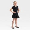 Girls' Halloween Tutu Skirt - Cat & Jack™ Black - 3 of 3