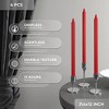 Taper Candles - Pack of 4, 12 inch, Unscented, Dinner & Table Candles - Slow Burning, Dripless & Smokeless - 2 of 4