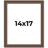 PosterPalooza | Elegant Brown Picture Frame - UV Acrylic, Foam Board Backing, Hanging Hardware - 2 of 4