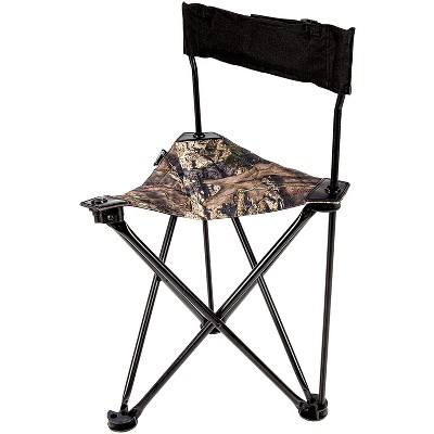 Ameristep AMEFT1013 All-Weather Foldable Backpack Hunting Camp Chair, Mossy Oak Camouflage