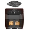 Instant Vortex 6qt Slim 5-in-1 Air Fryer Black : Target