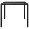 vidaXL Garden Dining Table Brown 35.4x35.4x29.5 in Poly Rattan - 3 of 4