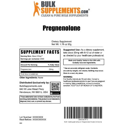 BulkSupplements Pregnenolone Powder