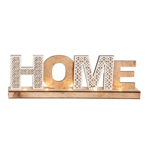 VIP Wood 17.7 in. Brown Home Light Up Sign - 1 of 2
