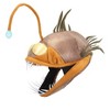 HalloweenCostumes.com    Adult's Light-Up Angler Fish Jawesome Hat, Brown - 4 of 4